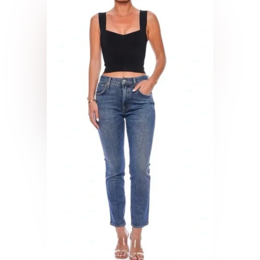 AGOLDE Denim Willow Midrise Slim Crop Jeans Size 25